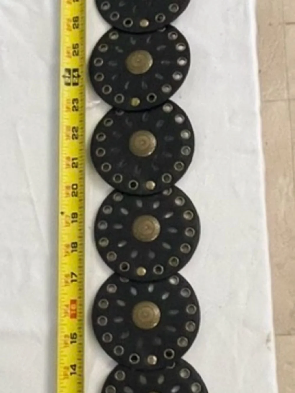 Vintage Women’s Black Faux Leather Western Boho Belt